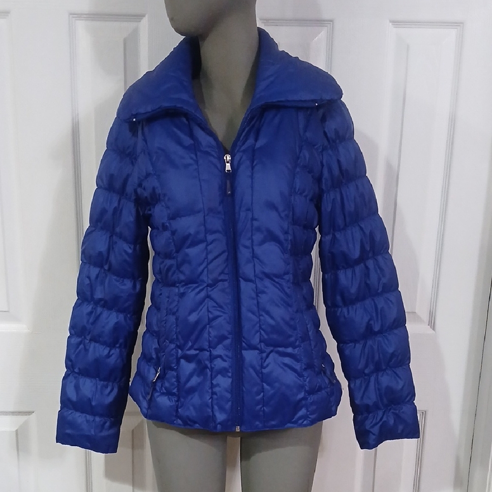Kenneth Cole New York Vibrant Blue Puffer Jacket